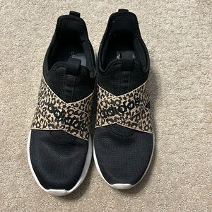 Size 10 Adidas Womens Puremotion Adapt Leopard Cheetah Slip On Athletic sneaker